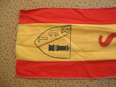 Écharpe Supporter RC Lens Vintage Années 70 Rouge Et Or