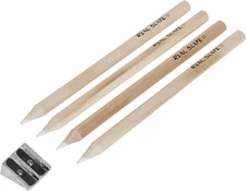 Real Slate Chalk Pencils 5/Pkg W/Sharpener, Sandal