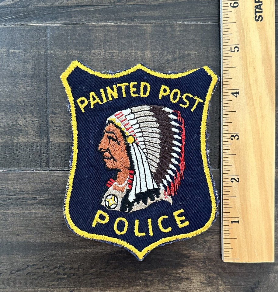 Vintage Painted Post, New York Police Patch, NY Patch eBay