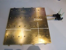 Chill plate block Heat water flow CPU GPU cooler