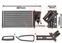 VAN Wezel 43006203 WäRmetauscher, Innenraumheizung For Renault