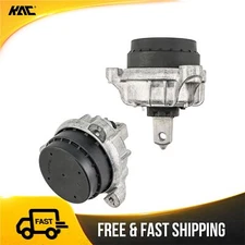 2x Front LH & RH Engine Mount Set For BMW 528i xDrive 2.0L 2012-2016 AWD New