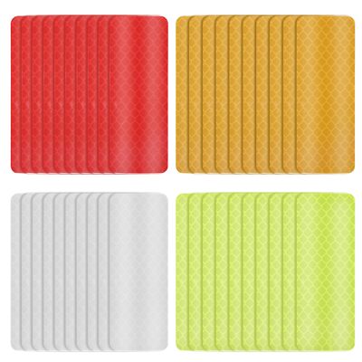 40 Pcs Reflective Tape, Warning Reflective Stickers, Outdoor Waterproof