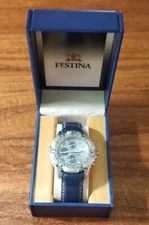 Festina Mens Watch Chronograph Quartz Movement With Original Box