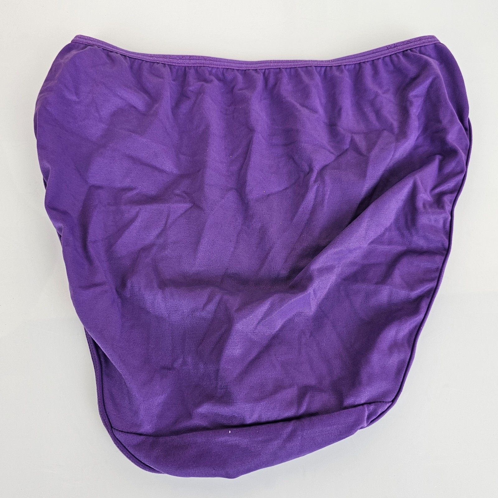 Vtg Vassarette 7 L Nylon Bikini HiCut Panties High Waist Logo Waist