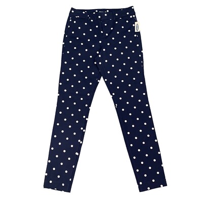 Old Navy Pants Womens T Tall Navy White Pixie Ankle Polka Dot