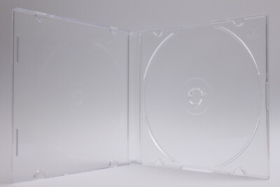 Tillmann Media - 100 Stück CD-Hüllen Slimcase für 1 CD/DVD/BD - frosted