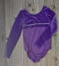 Danskin NOW Girls Long Sleeve Purple Leotard Size XL