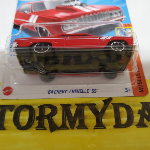 HOT WHEELS 1964 CHEVELLE SS muscle mania 2/5 157/250 red color - Bild 3 von 3
