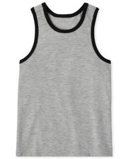 THE CHILDREN'S PLACE Boys XS 4 Pajama Tank Top Gray NWT NEW PJs Sleeveless