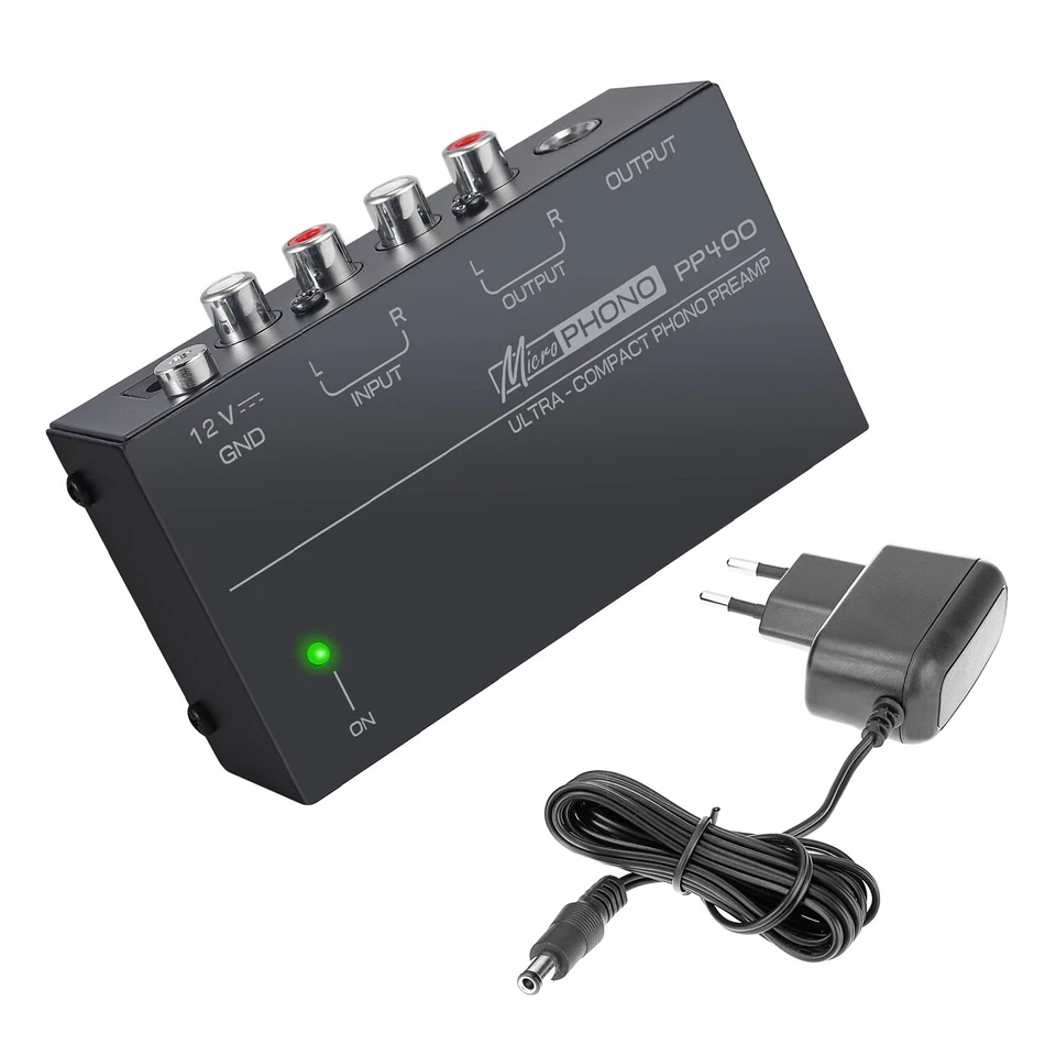 Phono-Plattenspieler-Vorverstärker- Mini-Elektronik-Audio-Stereo-Phonograph RCA - Bild 2 von 4