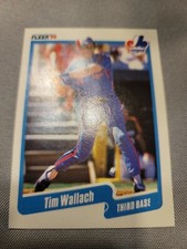 FREE SHIPPING-MINT-1990 Fleer Tim Wallach #364 and Mike LaCoss 59#