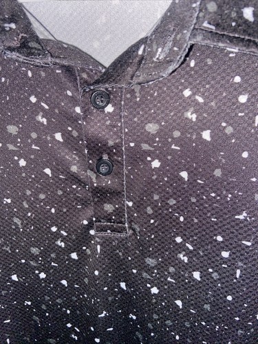 BYLT Polo Shirt Adult Extra Large Black Drop Cut Lux Performance Stretch Mens XL - Picture 4 of 7