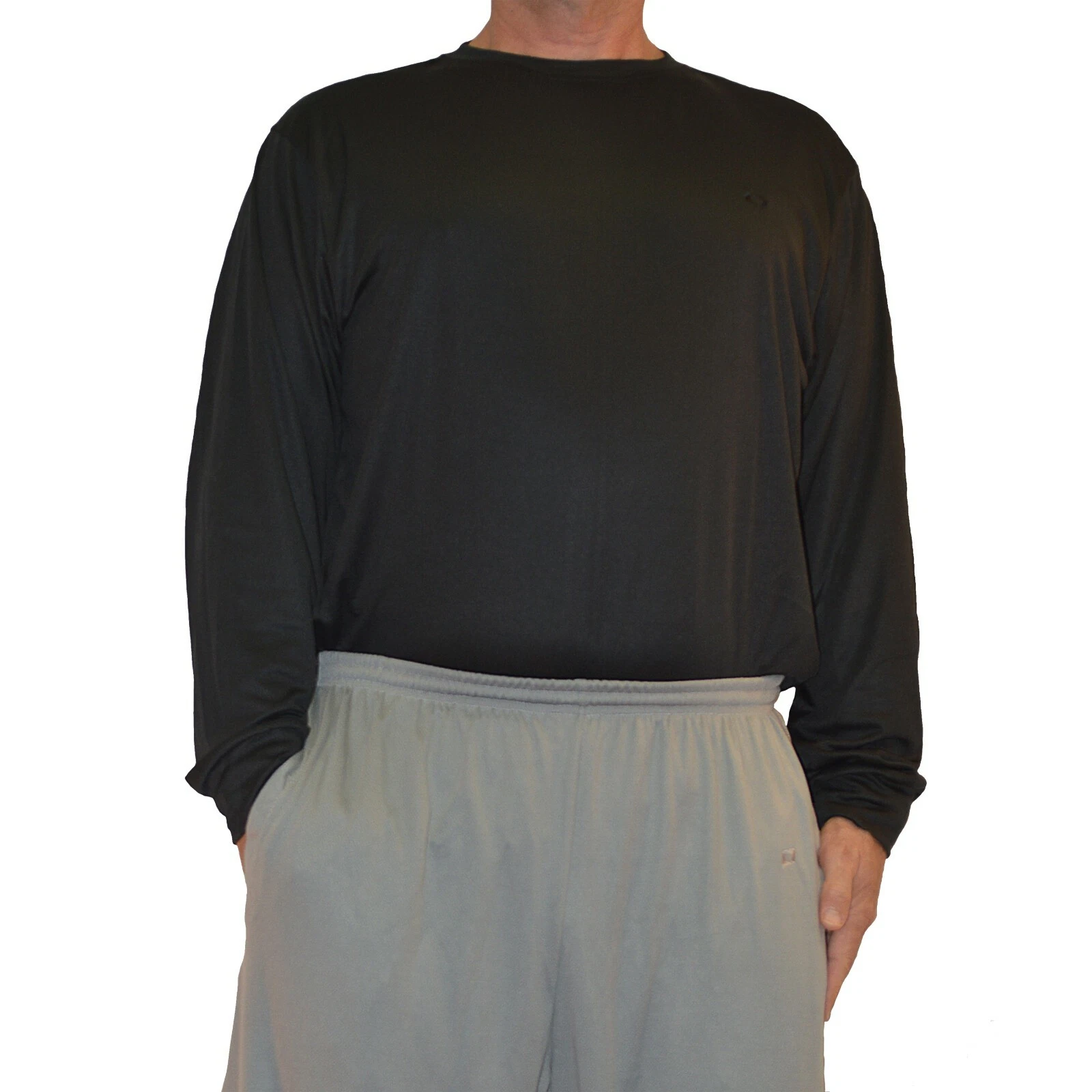 Big and Tall Dri-Wize Birdseye Mesh Activewear Crewneck Long Sleeve Shirt
Opens in a new window or t