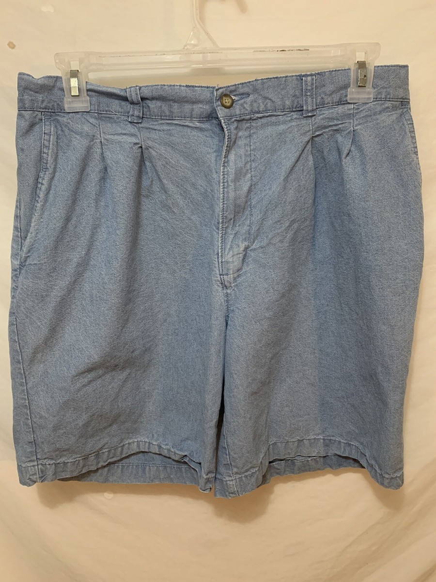 Men's Pleated LIGHT BLUE MENS GOLF DRESS SHORTS PURITAN SIZE 38