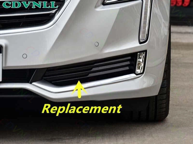 Parachoques delantero izquierdo para Cadillac CT6 2016-2018 parrilla inferior luz antiniebla cubierta bisel Foto 3 de 4