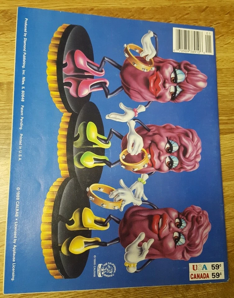 Libro de actividades álbum de pegatinas nuevo sin usar Diamond California Raisins 1988 vintage  Foto 4 de 4