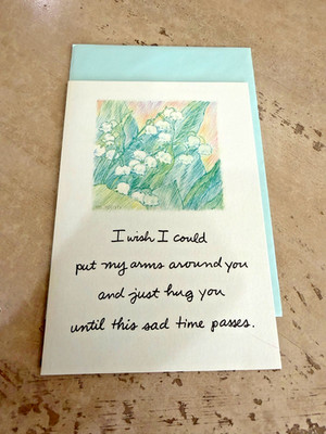 Ambassador I Wish I Could Put My Arms Around You Blank Inside Greeting Card
