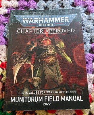 Warhammer 40k  mini Chapter Approved Munitorum Field Manual 2022 softcover
