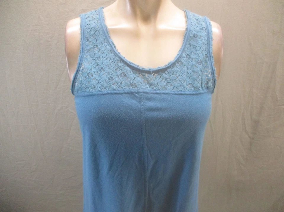 Top PrAna Talla S Mujer Azul Mezcla Algodón Orgánico Encaje Sin Mangas Exterior 435 Foto 2 de 4