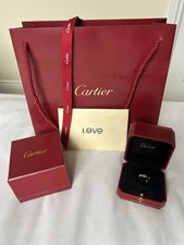 Cartier White Gold Small Love Ring Size 49