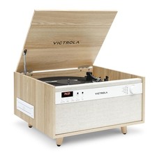 Victrola Century 6-in-1 Turntable Record Player Music Center Bluetooth Natural