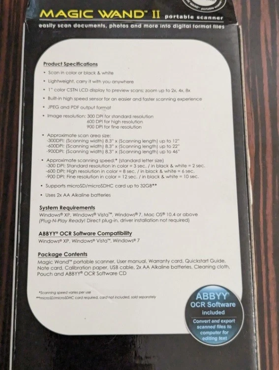 NEW VuPoint Magic Wand II Portable Scanner Laptop ST441T Blue - Image 4 of 4