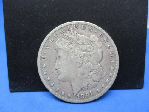 1891-CC Morgan Silver Dollar $1 VF Very Fine Semi-Key Date Carson City