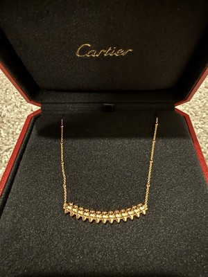 BNIB Cartier Small Clash Necklace 18k Rose Gold
