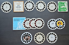12 Vintage View-Master Reels Lot Disney Pinocchio Mother Goose New Zoo Revue