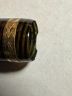 Vtg 1940's Brown W/Gold Pearl Stripes Parker Vacumatic Fountain Pen 14k Nib — photo 10