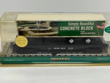 Coche plano Menards calibre O con remolque de bloque de hormigón #4861. 279-0421. ¡Nuevo!