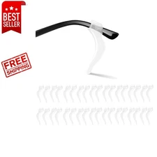 Ergonomic Silicone Eyeglass Ear Grip Hooks - 20 Pairs for Active Lifestyles