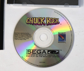Chuck Rock (Sega CD, 1992) Game Disc, Blank Case & Manual Only 🌟