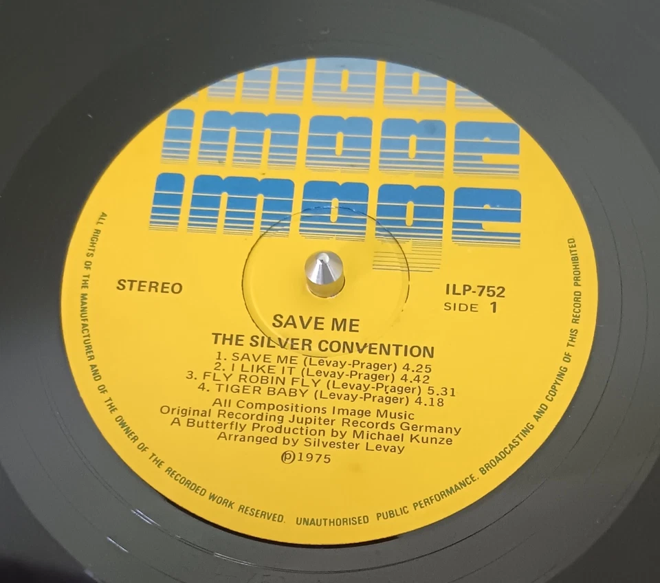 Silver Convention – Save Me - 1975 LP record near mint, cover G+ - Image 3 of 3