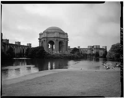 4. General view with lagoon in foreground - Palace of Fine Arts, Baker Street,