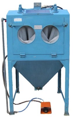 Process Systems Sand Blast Blasting Cabinet with Dust Bag Collector New Gloves