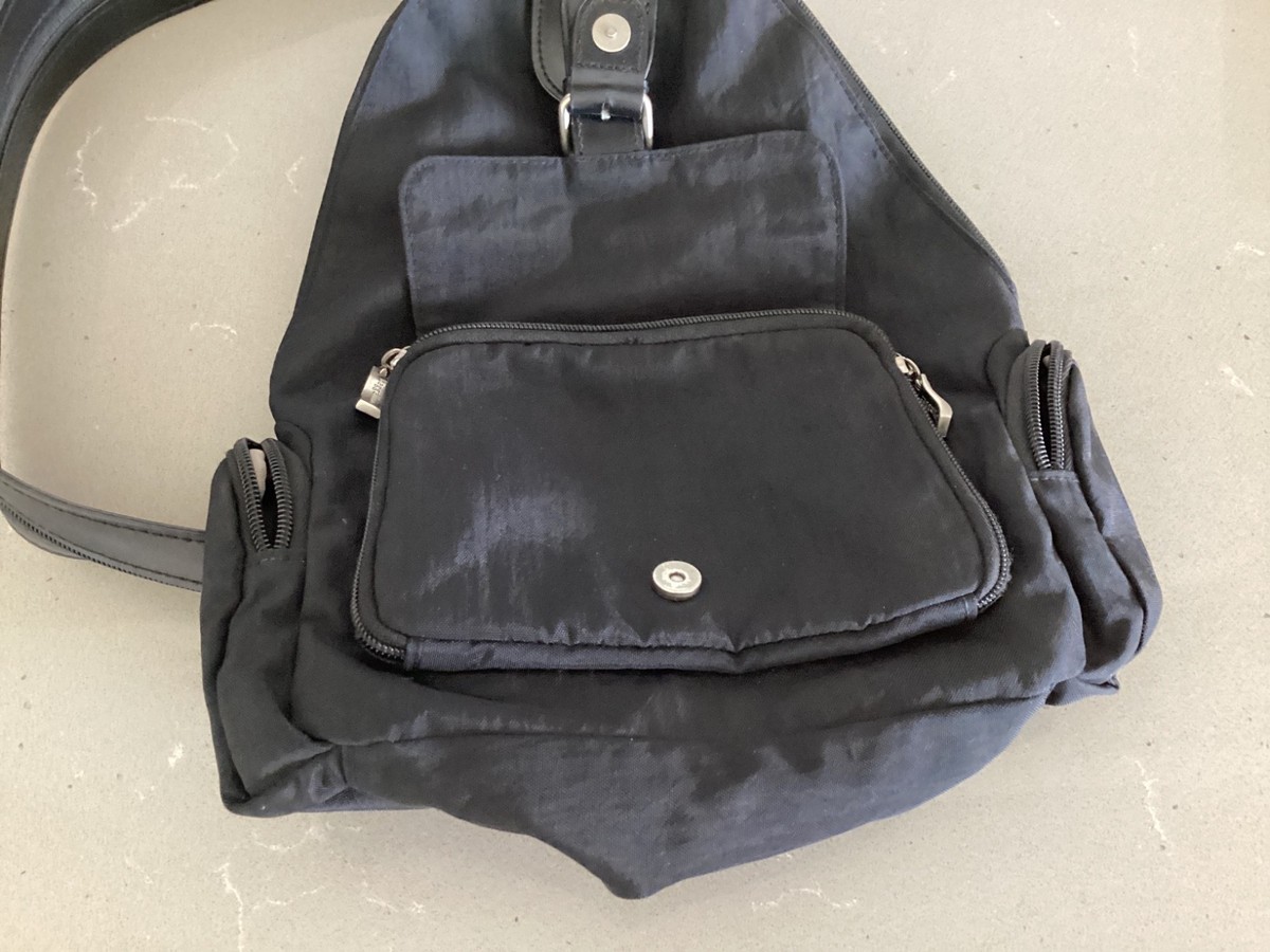 Baggallini Black Nylon Backpack Purse Bag With Adjustable  display picture 1
