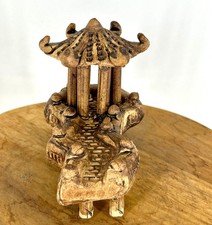 Pagoda Styled Gazebo Figurine - 4.0" x 1.5" x 3.0" tall Bonsai Figure Great Gift