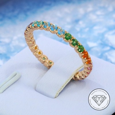 Wert 1.675,- Original Wempe Topas ''Twist'' Ring 750 / 18 Kt Gold 1,10 Carat xxyy