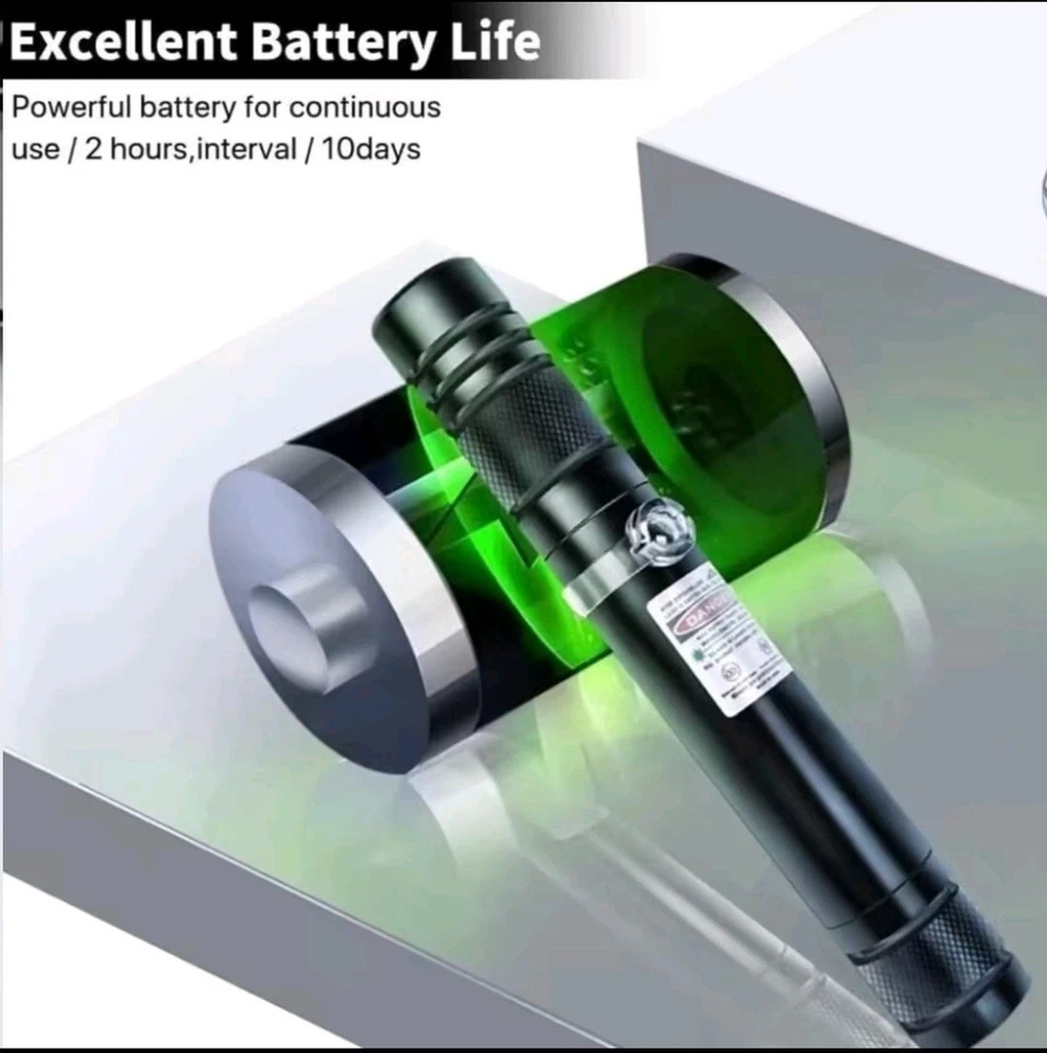 USB Rechargeable High-Power Green LaserPointer for Outdoor Camping and Fun - Image 3 of 4