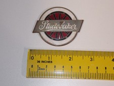 Rare 1920-1924 Studebaker Radiator Emblem Automotive Car Badge Brass Wheel Logo