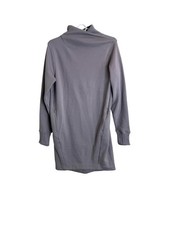 Athleta Sweater Dress Womens XS Purple Cozy Karma Mock Neck Fleece Long Sleeve