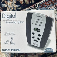 Conair Answering Machine TAD2018CG Charcoal Gray Digital Phone ConairPhone