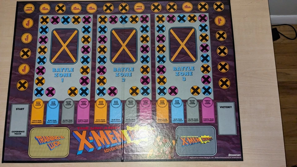 Vintage Marvel 1992 The Uncanny X-Men Alert Adventure Game Complete - Image 4 of 4