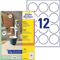Avery Zweckform Etiketten L3416-100 Weiß 60,0 X 60,0 Mm, 100 Blatt
