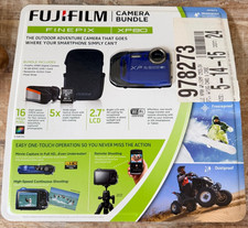 Fujifilm FinePix XP80 Blue 16MP Waterproof Shockproof Camera Sealed Bundle NEW