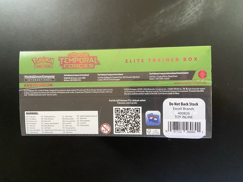 Pokemon Fuerzas Temporales Elite Entrenador Caja ETB (Juego de 2) Nuevo/Sellado - Imagen 10 de 13