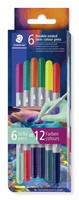 Flamastry Dwustronne Multiverse 6Szt. 12 KoloróW Staedtler Staedtler