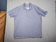 Peter Millar Summer Comfort Polo Shirt Men  s XXL Blue Performance All Over Print